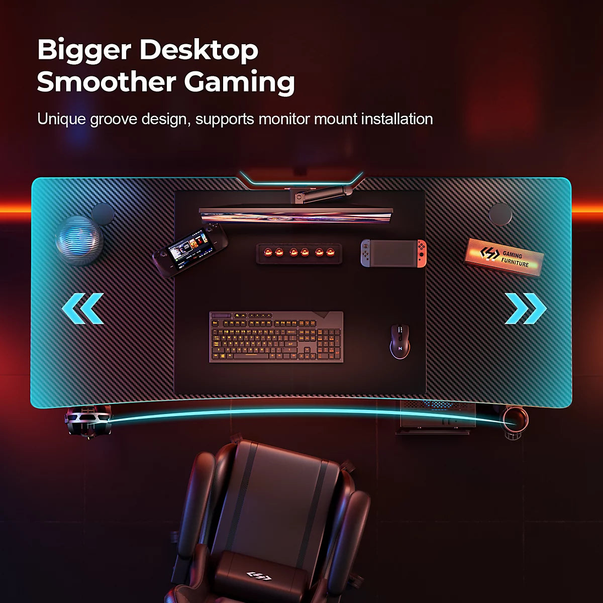 Precision Synergie 140x60cm A-shaped Steel Frame Gaming Desk