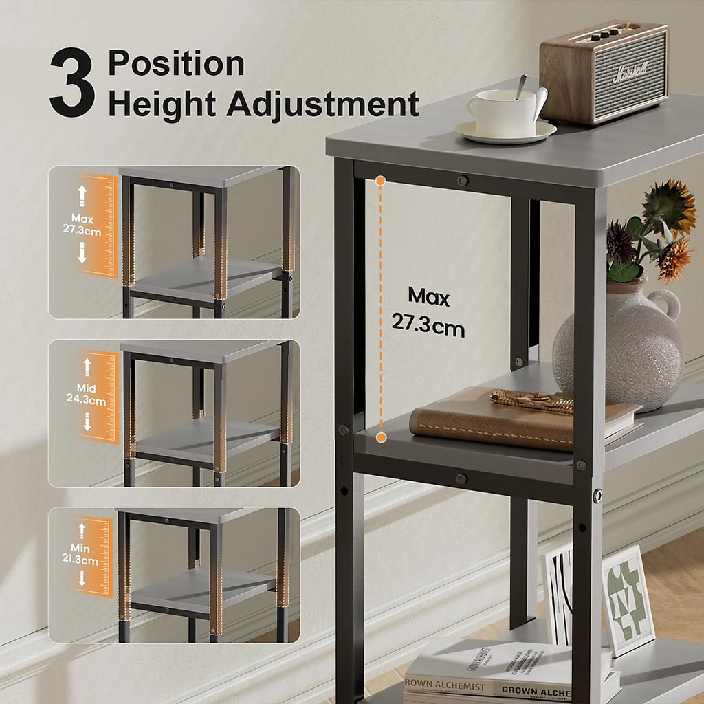 Precision Synergie Industrial Adjustable Bedside Table