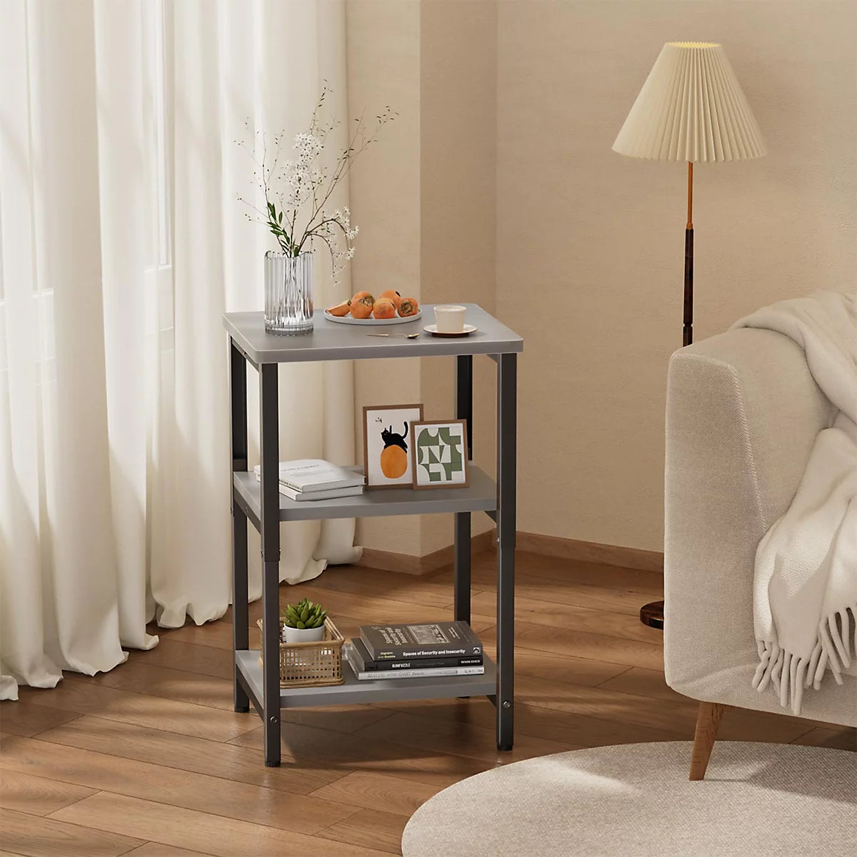 Precision Synergie Industrial Adjustable Bedside Table